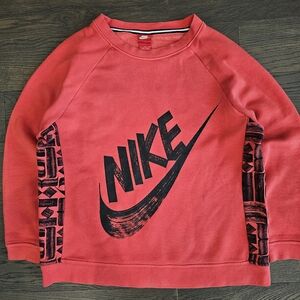 Nike Red & Black Crewneck Sweatshirt